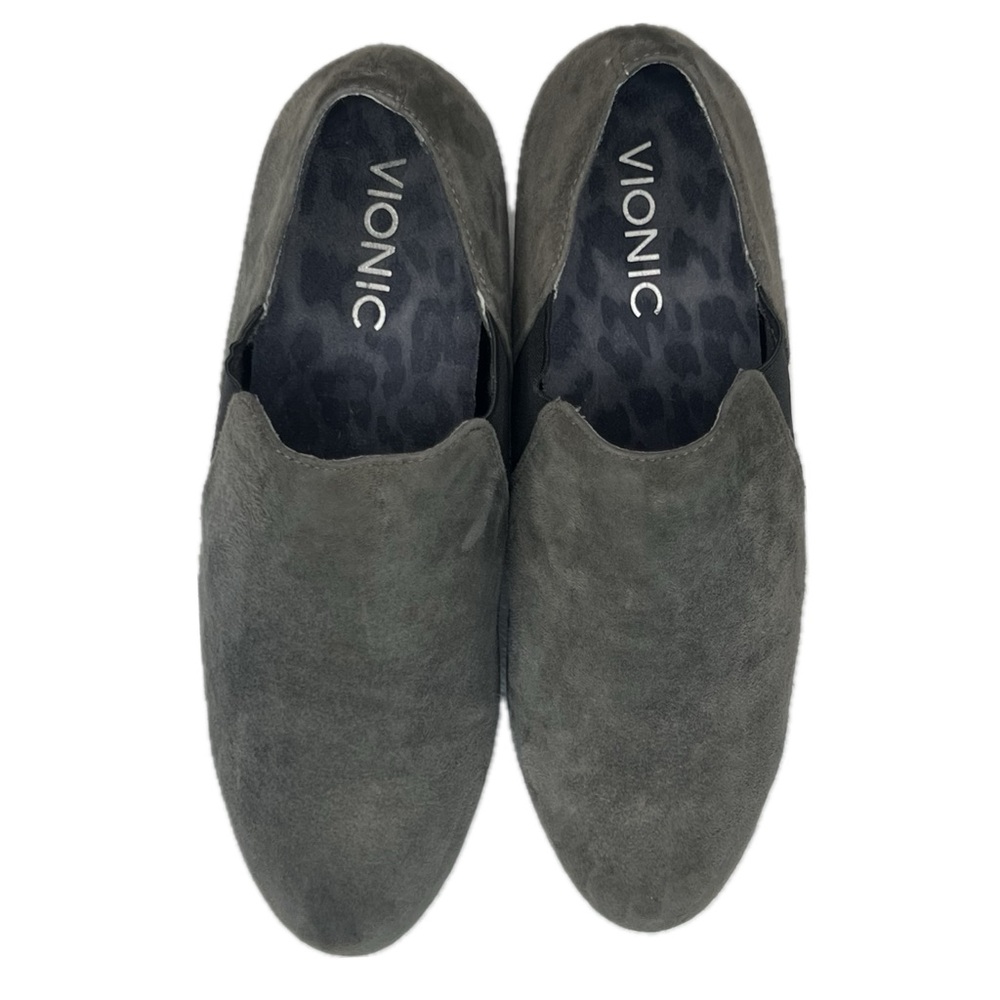 Vionic Suede Booties Stanton Closed Toe Elastic G… - image 4